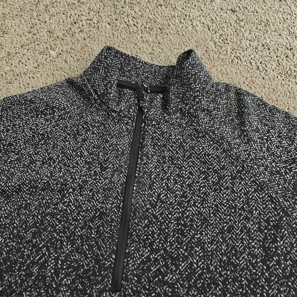 Women's Lululemon Rest Less Cropped 1/2 Zip | Black-Gray | Sz: 10 - Picture 5 of 11